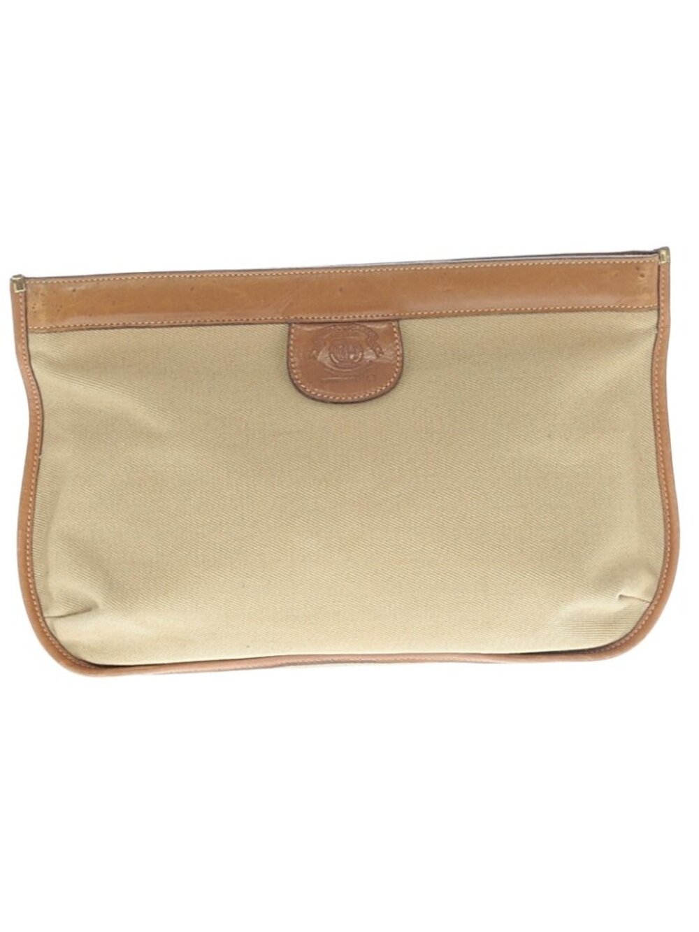 Vintage Ghurka No. 38 The Cache Canvas Leather Clutch Pouch